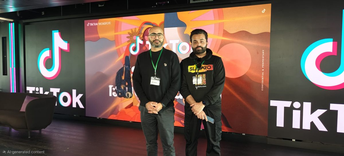Muhammad at TikTok UK Headquarters — invited as New Emerging Brand winner